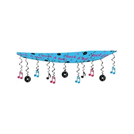 Rock And Roll Ceiling Decor, 6PK